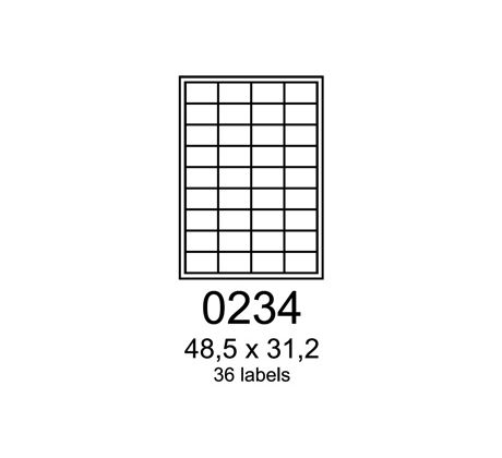 etikety RAYFILM 48,5x31,2 červené flourescentné laser R01320234A (100 list./A4) (R0132.0234A)