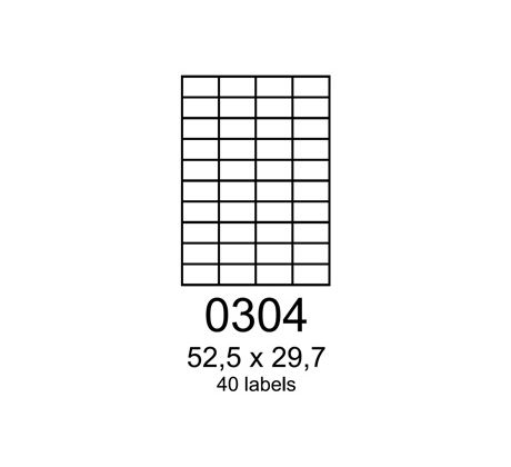 etikety RAYFILM 52,5x29,7 červené flourescentné laser R01320304A (100 list./A4) (R0132.0304A)