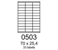 etikety RAYFILM 70x25,4 univerzálne biele R01000503F (1.000 list./A4) (R0100.0503F)