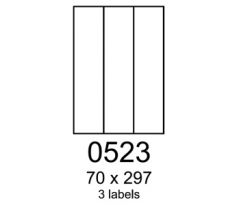 etikety RAYFILM 70x297 žlté flourescentné laser R01310523A (100 list./A4) (R0131.0523A)