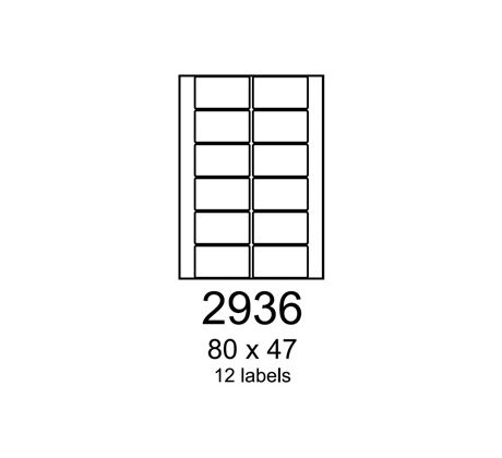 etikety RAYFILM 80x47 univerzálne biele R01002936A (100 list./A4) (R0100.2936A)