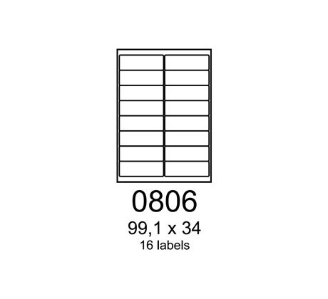 etikety RAYFILM 99,1x34 zelené flourescentné laser R01300806A (100 list./A4) (R0130.0806A)