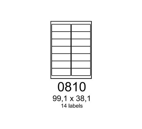 etikety RAYFILM 99,1x38,1 univerzálne modré R01230810F (1.000 list./A4) (R0123.0810F)