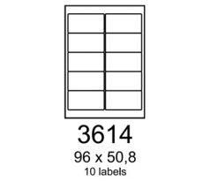 etikety RAYFILM 96x50,8 vysokolesklé biele laser R01193614F (1.000 list./A4) (R0119.3614F)