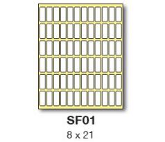 etikety RAYFILM 8x21 biele ručne popisovateľné R0009SF01V (25 bal.) (R0009.SF01V)