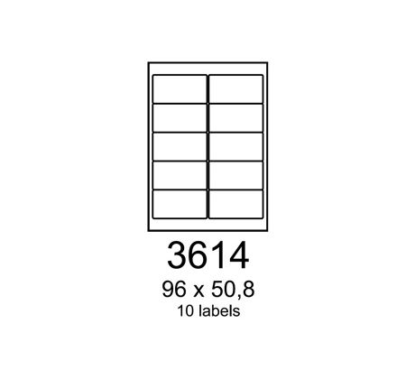 etikety RAYFILM 96x50,8 polyesterové lesklé biele laser R05043614A (100 list./A4) (R0504.3614A)