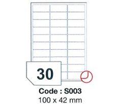 etikety RAYFILM 100x42 vysokolesklé biele laser SRA3 R0119S003D (300 list./SRA3) (R0119.S003D)