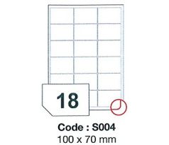 etikety RAYFILM 100x70 vysokolesklé biele laser SRA3 R0119S004A (100 list./SRA3) (R0119.S004A)