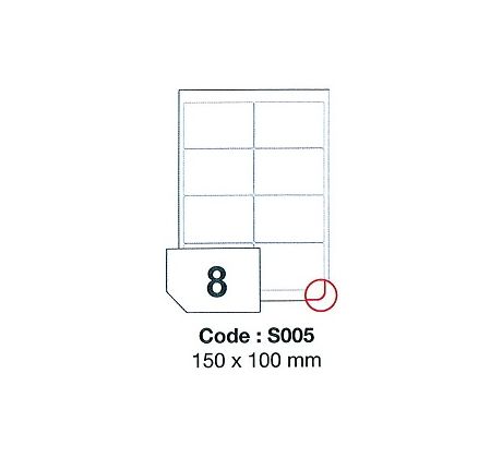 etikety RAYFILM 150x100 vysokolesklé biele laser SRA3 R0119S005A (100 list./SRA3) (R0119.S005A)