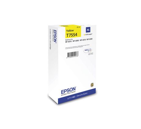 kazeta EPSON WF8000 yellow XL (4000 str.) (C13T755440)