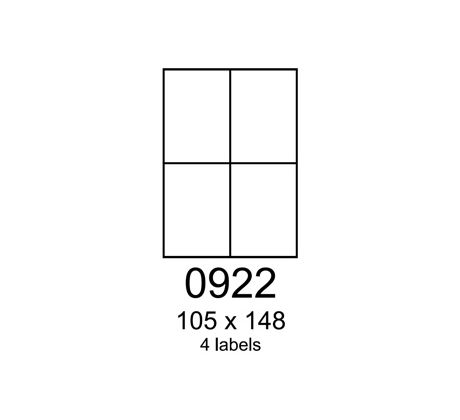 etikety RAYFILM 105x148 vysokolesklé biele laser R01190922F (1.000 list./A4) (R0119.0922F)